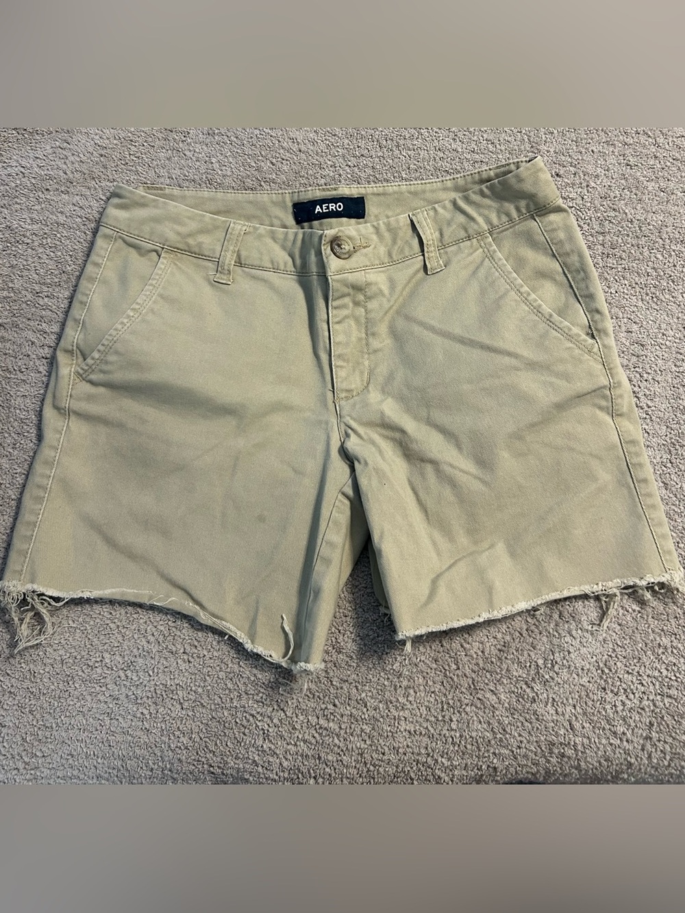 Aeropostale Olive/Tan Bermuda Shorts
